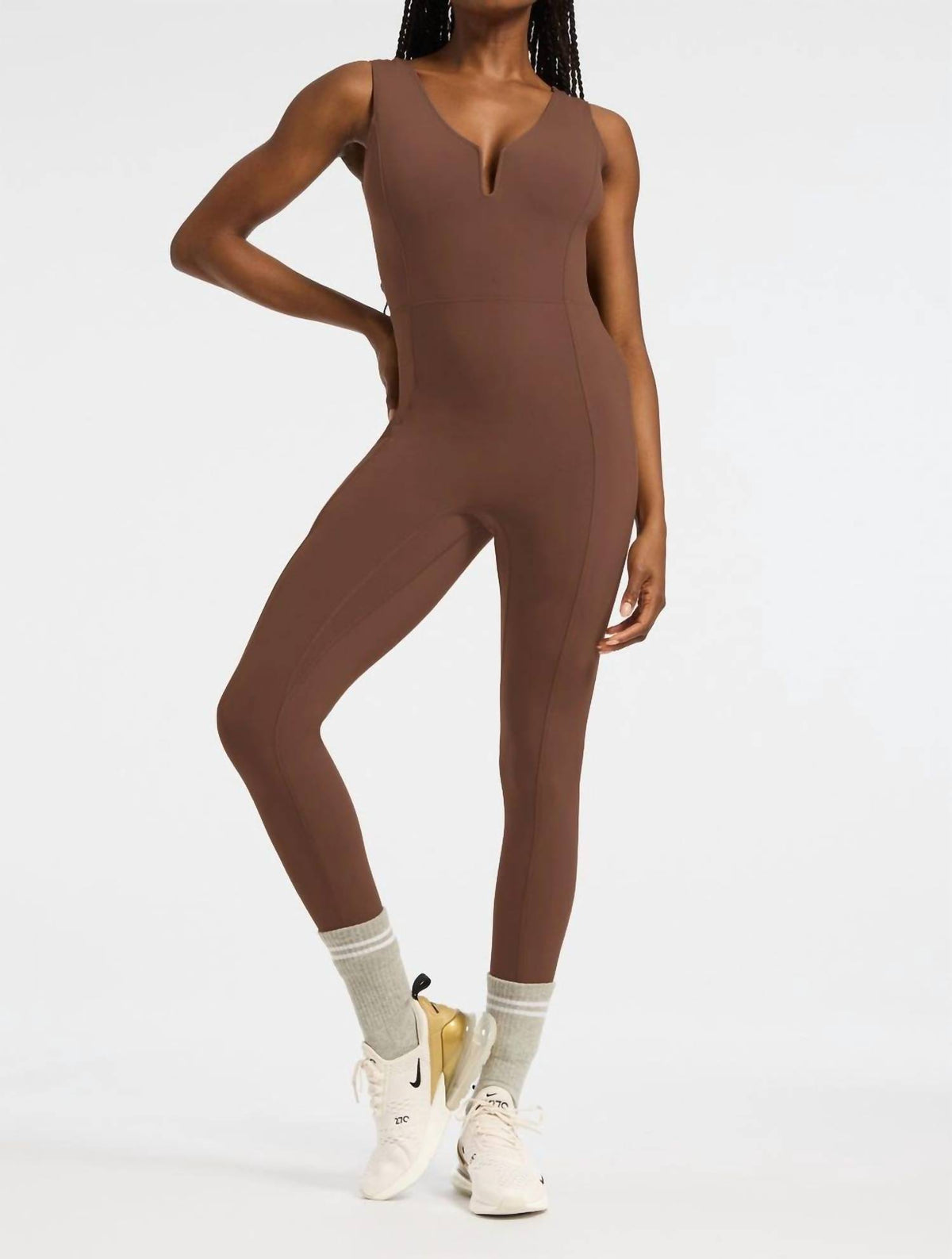 Bandier - Veneto Deep V Neck Catsuit