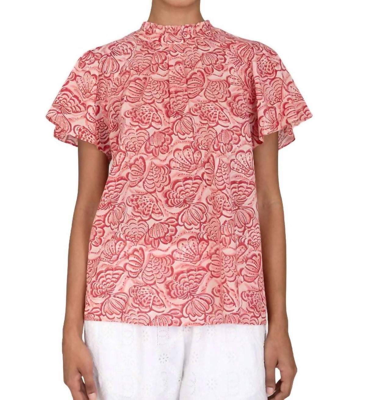 Banjanan - Joyful Shell Pattern Top