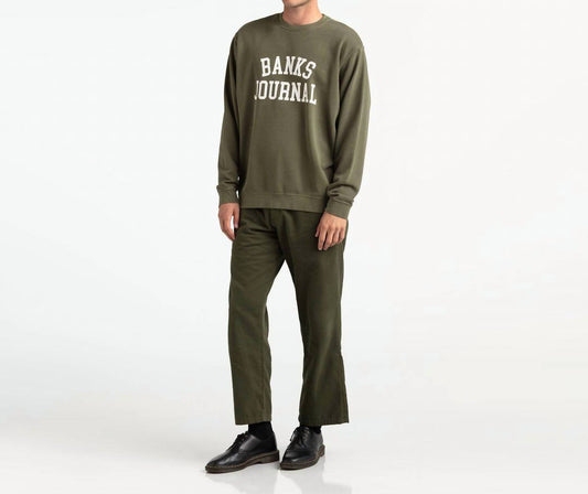 Banks Journal - Defense Crew Sweat Fleece - clothing - cotton - blend - crewneck