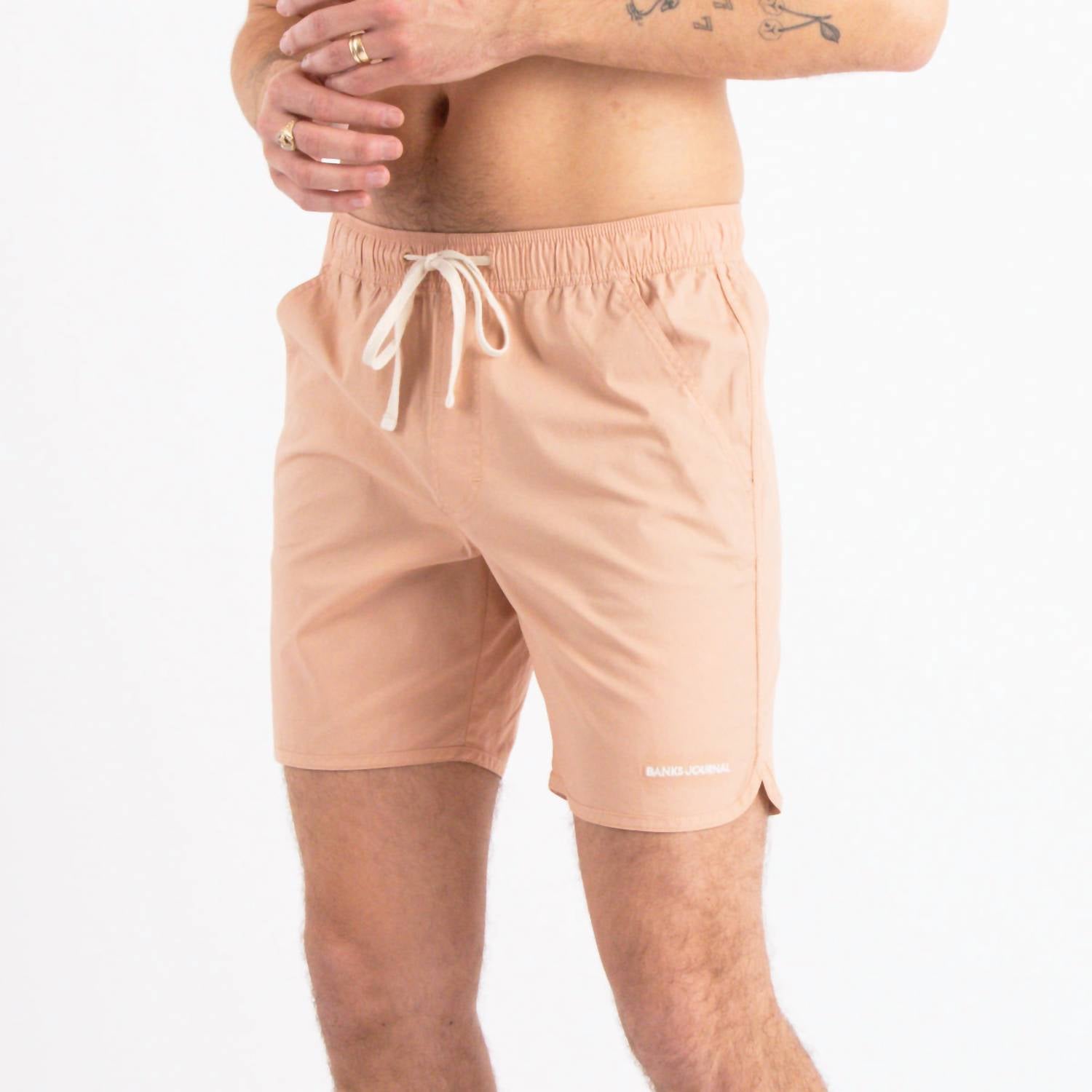 Banks Journal - Label Boardshort - board - shorts - clothing - cotton - blend