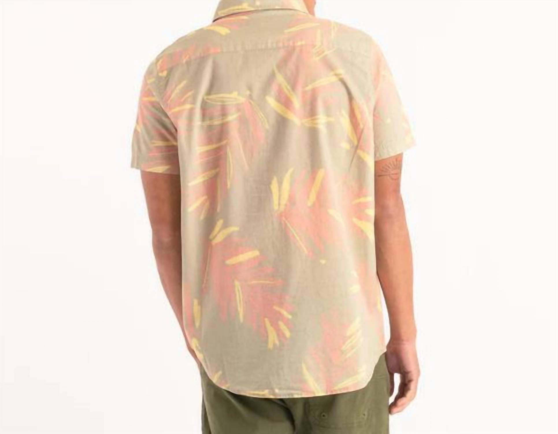 Banks Journal - Seasons Short Sleeve Woven Shirt - casual - button - down - shirts - clothing - cotton