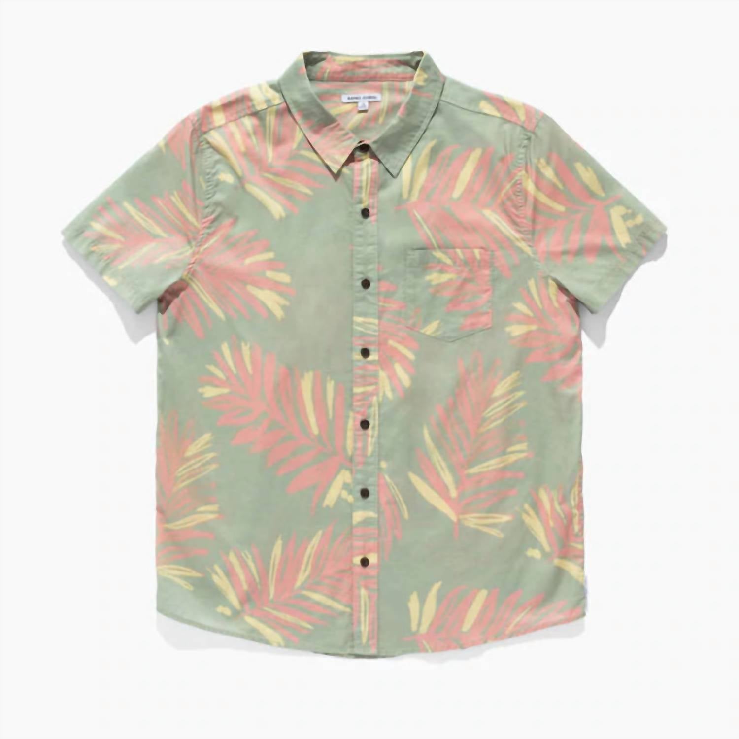 Banks Journal - Seasons Short Sleeve Woven Shirt - casual - button - down - shirts - clothing - cotton
