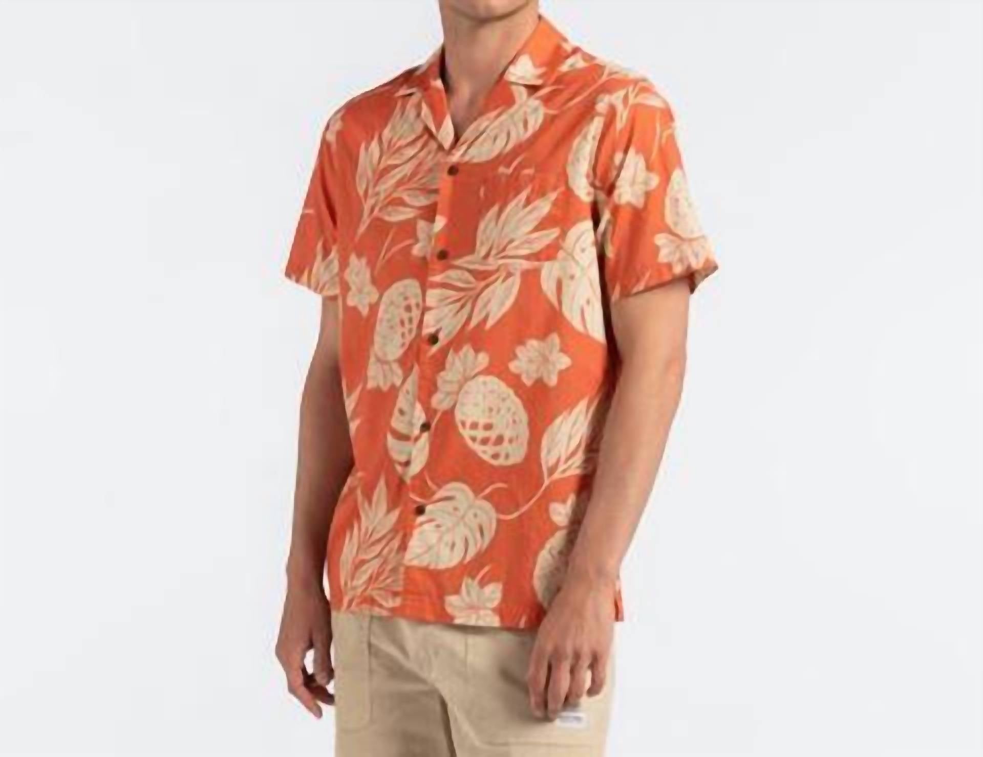 Banks Journal - Vibes Short Sleeve Woven Shirt - casual - button - down - shirts - clothing - cotton