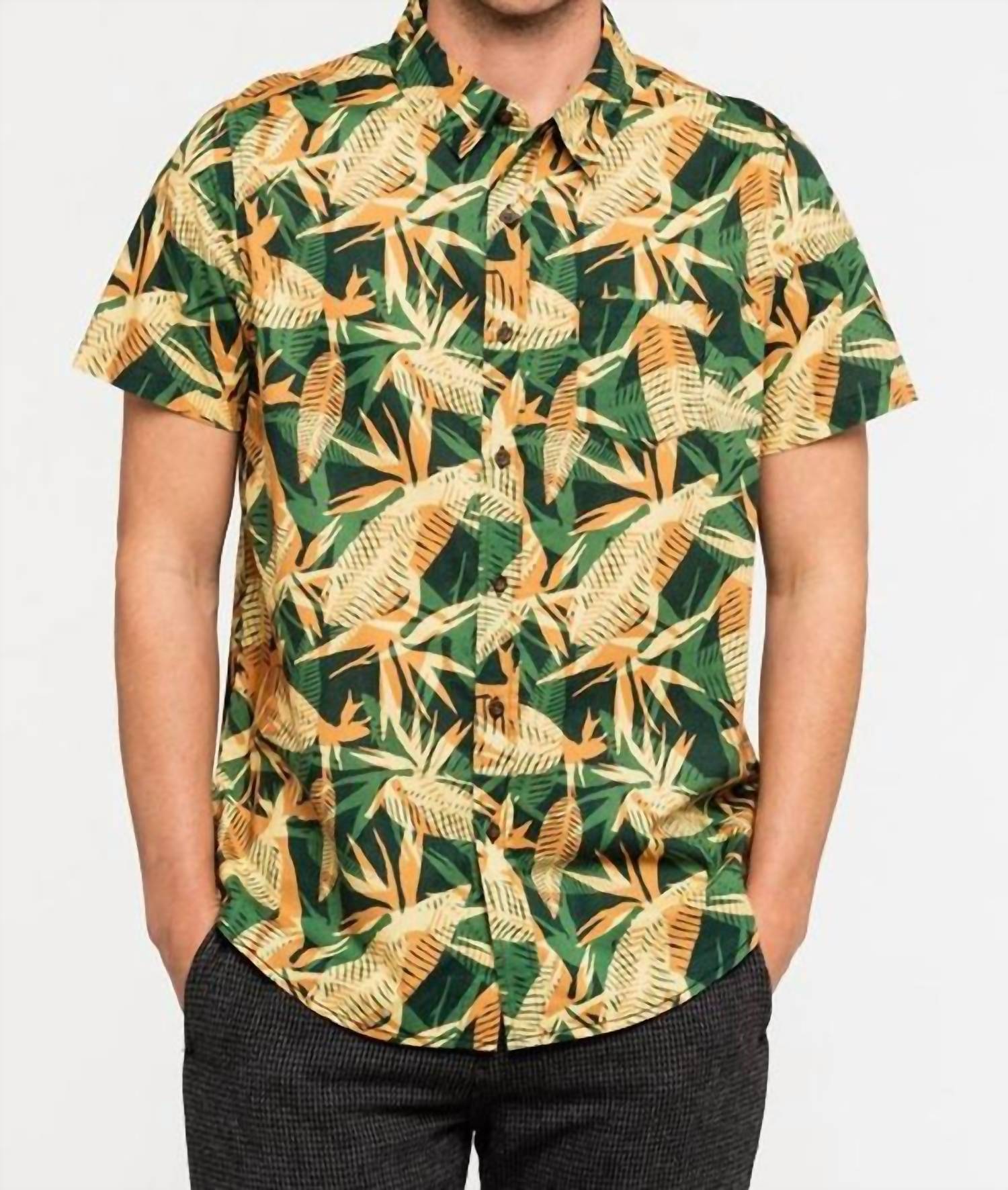 Banks Journal - Void Short Sleeve Shirt - casual - button - down - shirts - clothing - cotton