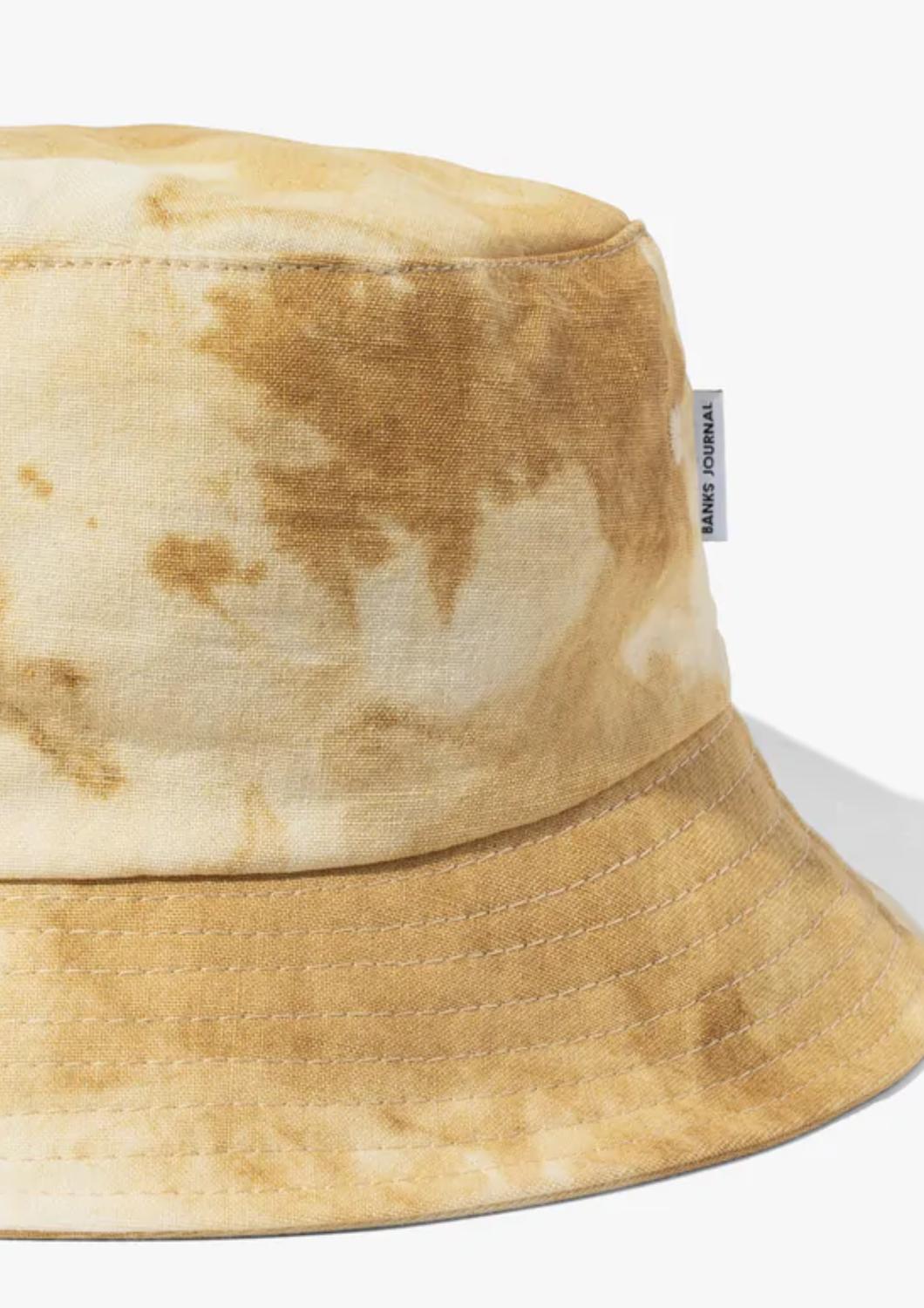 Banks Journal - Washed Up Linen Bucket Hat - accessories - beige - hats