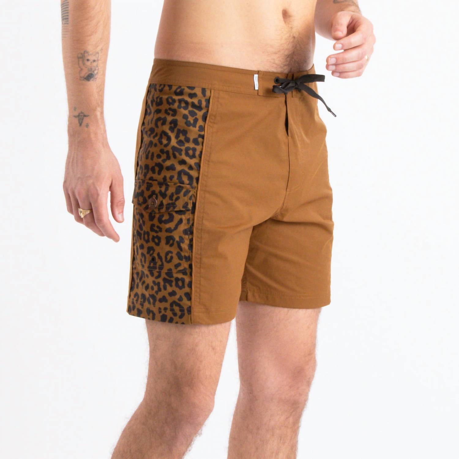 Banks Journal - Wild Boardshort - animal - board - shorts - brown