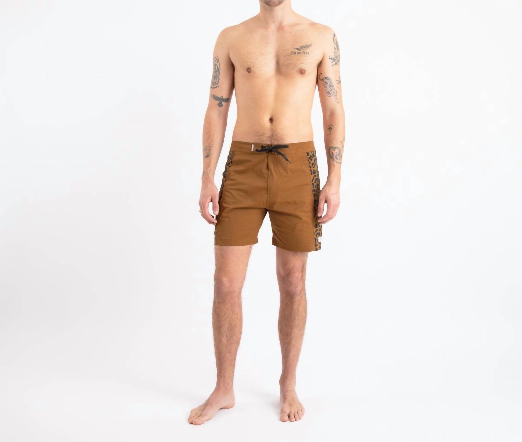 Banks Journal - Wild Boardshort - animal - board - shorts - brown