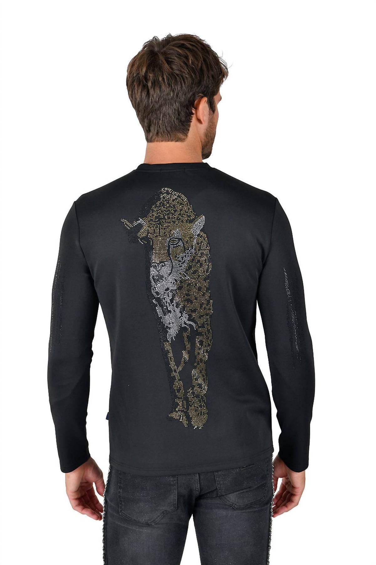 Barabas - Tiger Scratch Rhinestone Sweatshirt