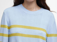 Barbour - Bronya Knitted Jumper - blue - clothing - cotton - blend