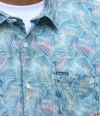 Barbour - Devon Print Shirt - blue - clothing - cotton