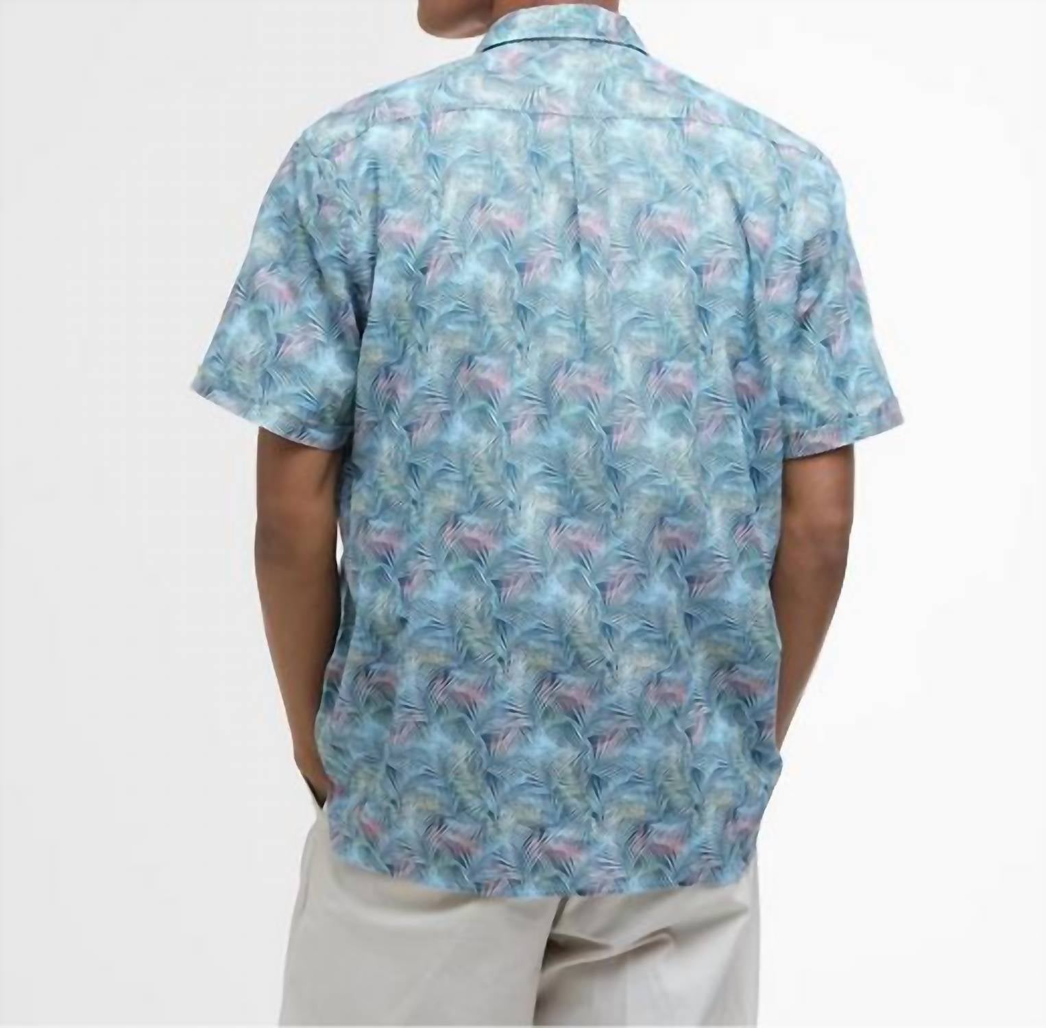 Barbour - Devon Print Shirt - blue - clothing - cotton