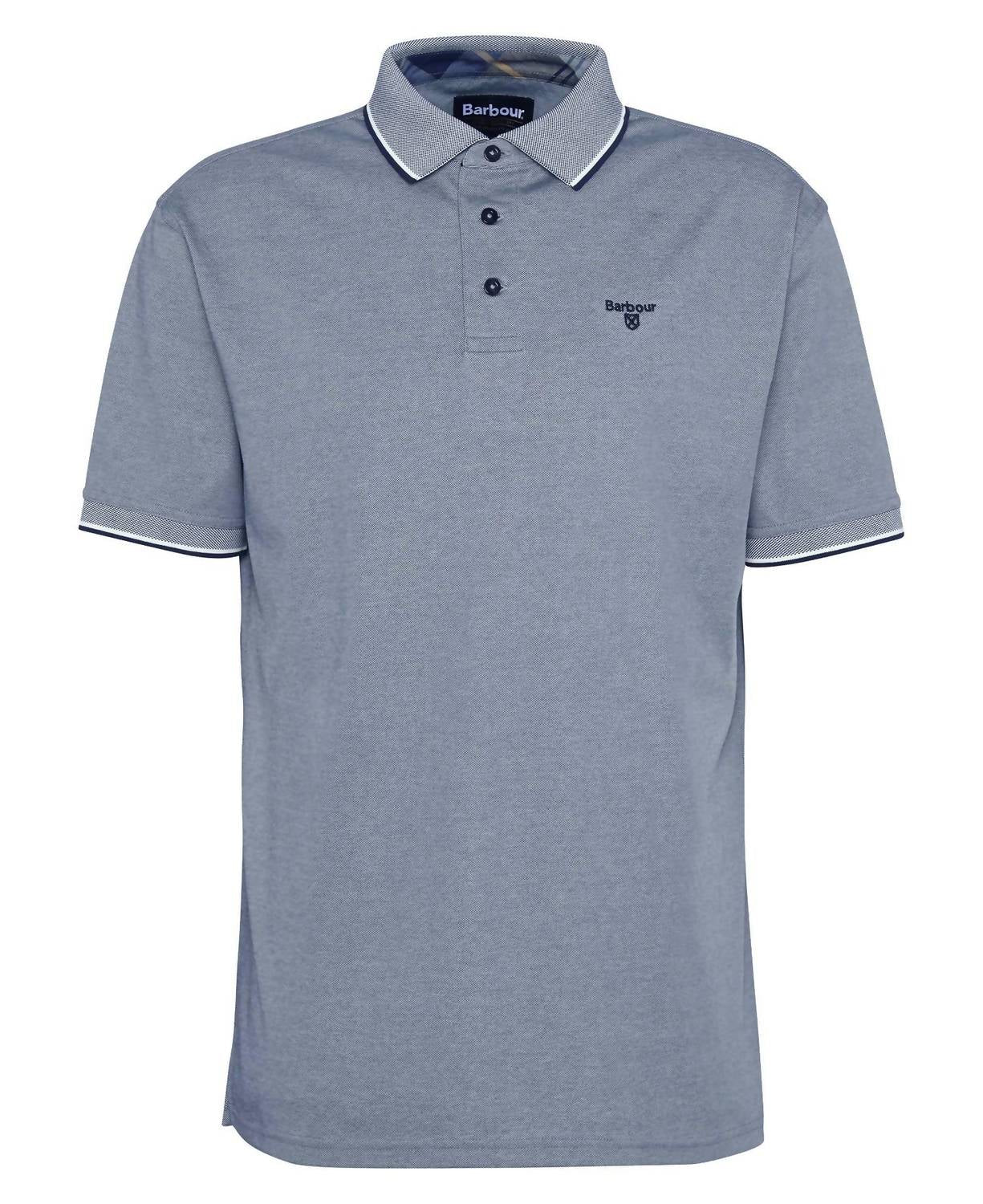 Barbour - Heydon Performance Polo Shirt - blue - clothing - cotton - blend