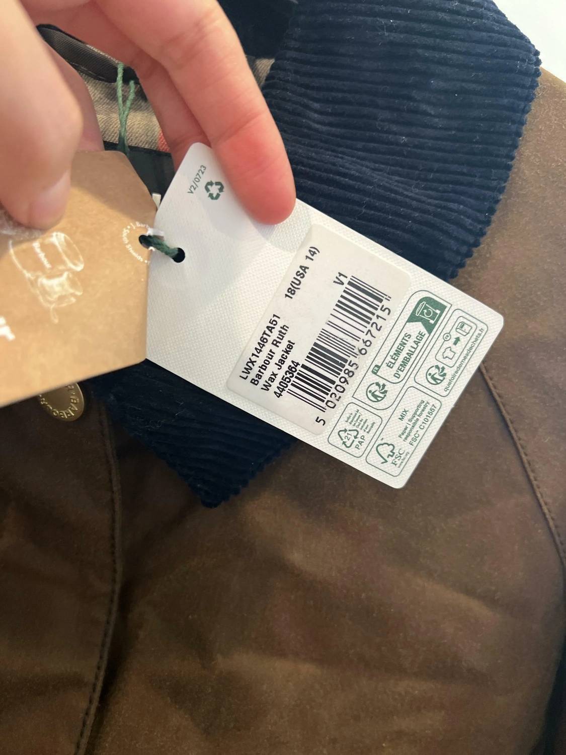 Barbour - Ruth Corduroy Collar Jacket