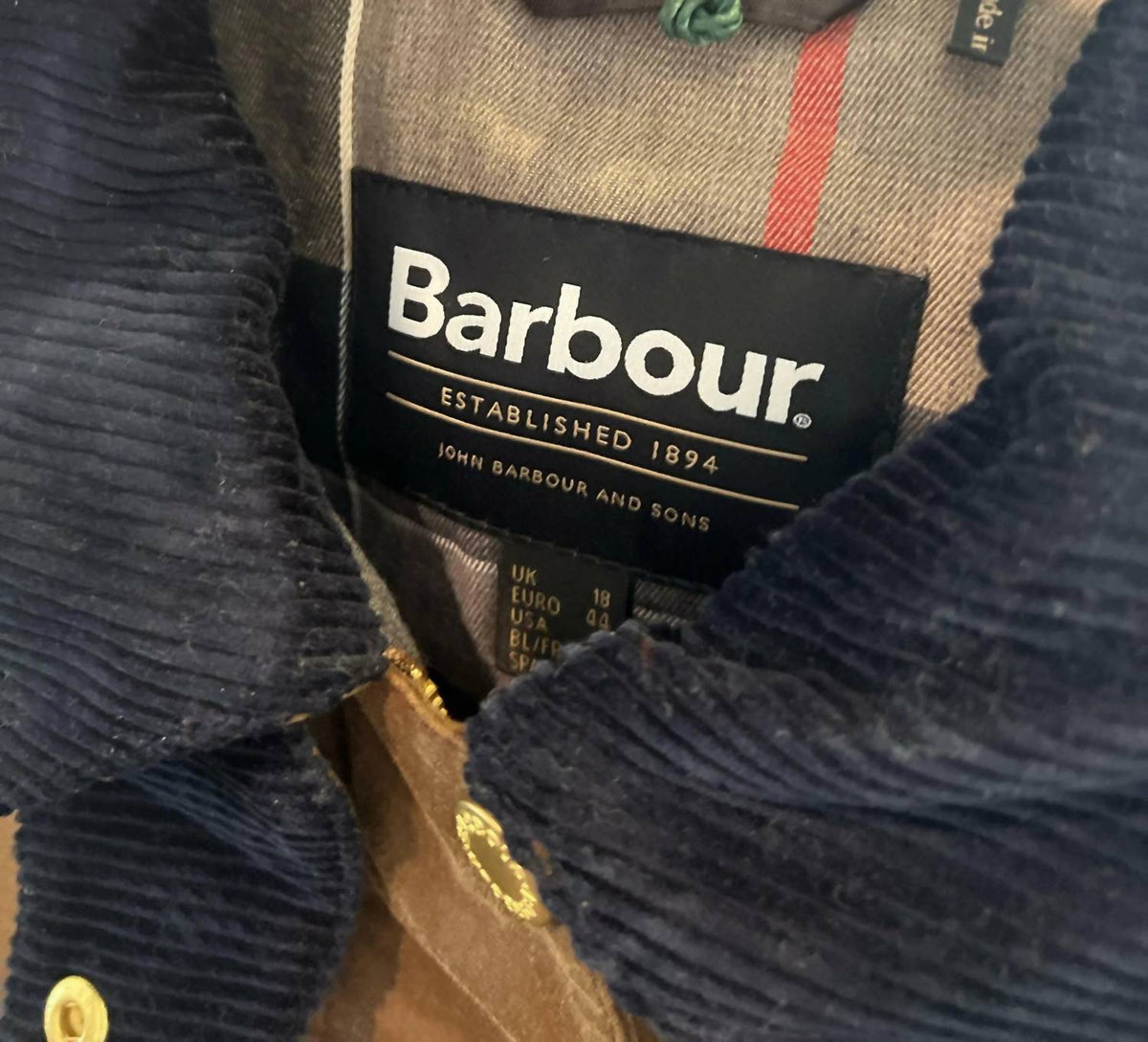 Barbour - Ruth Corduroy Collar Jacket