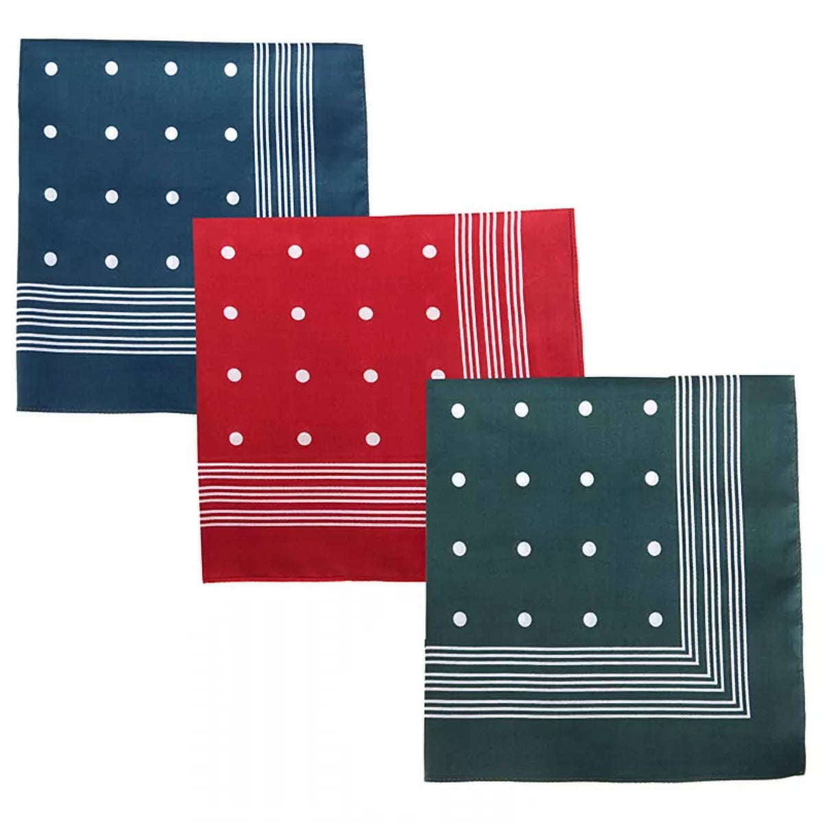 Barbour - SPOTTED HANDKERCHIEF - PACK OF 3