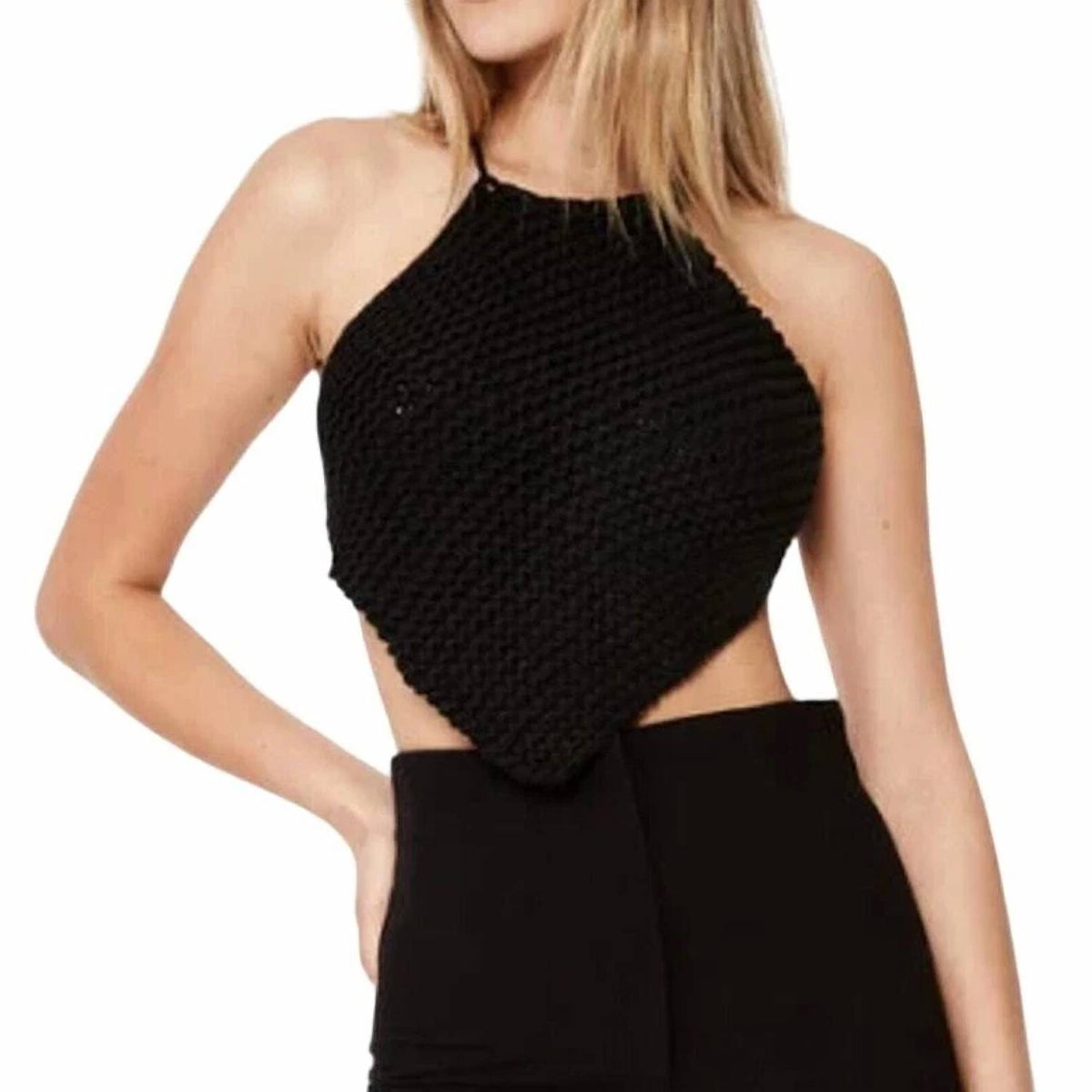 Bardot - Knitted Halter Top