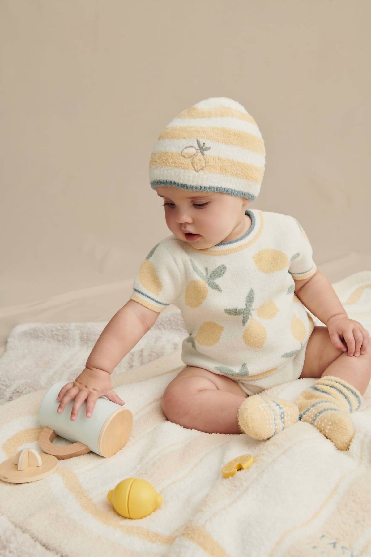 Barefoot Dreams - Baby Stripe Sock Set