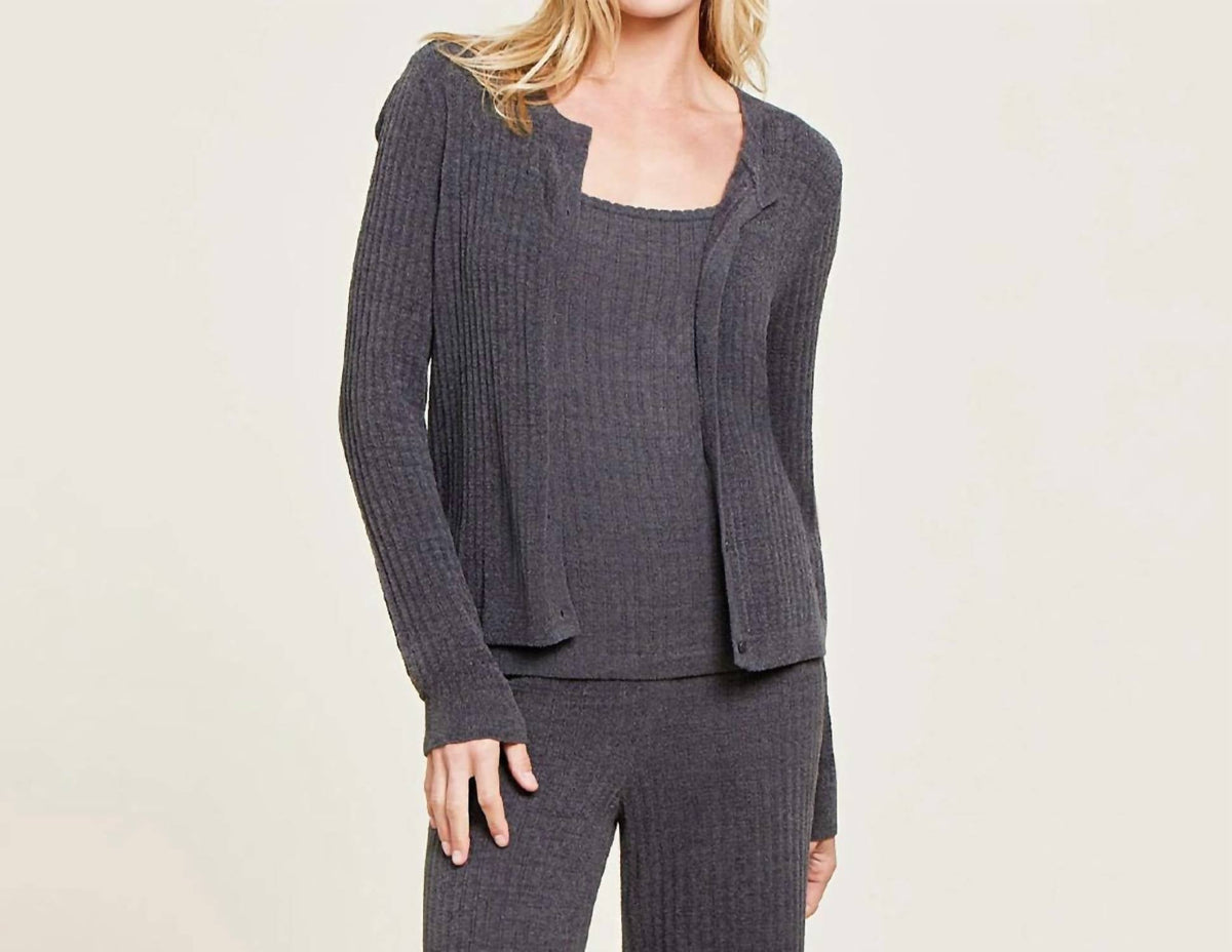 Barefoot Dreams - Cozy Chic Ribbed Button Cardigan