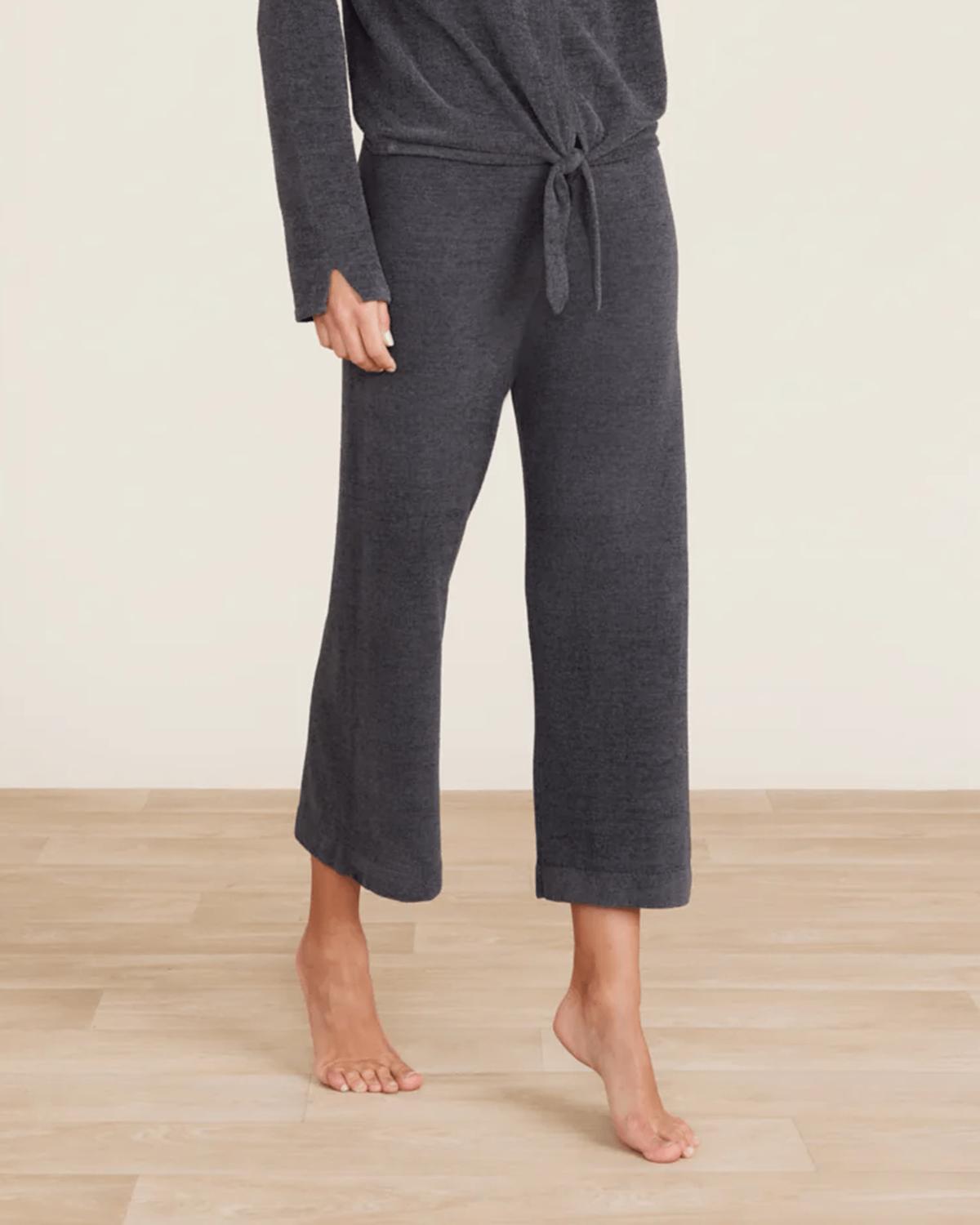 Barefoot Dreams - Cozychic Ultra Lite Culotte Lounge Pants - black - clothing - joggers