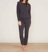 Barefoot Dreams - Ultra Soft Long Sleeve Pullover - black - clothing - crew
