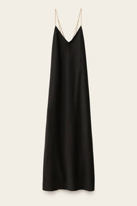Ba&Sh - Chiara V - neck Midi Dress - black - clothing - dresses
