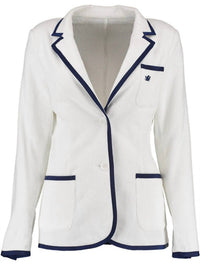 Bask - Terry Toweling Blazer - blazers - blue - clothing