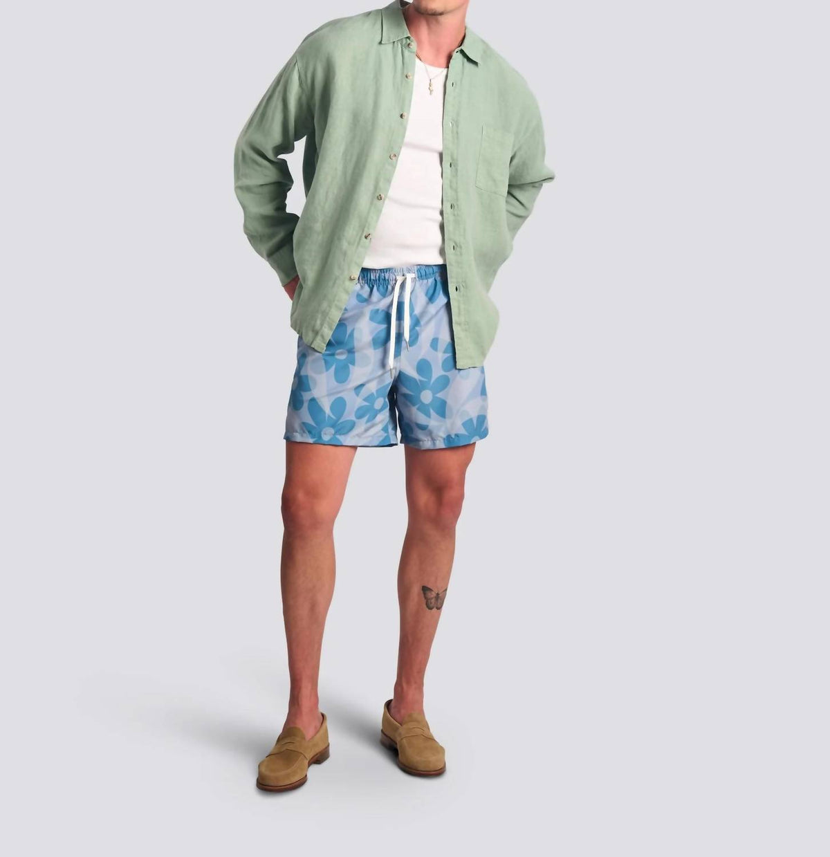 Bather - Grotto Daisy Trip Swim Trunk