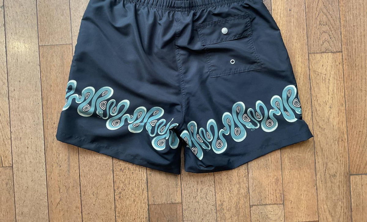 Bather - Men's Carbon Dizzy Boa Trunks