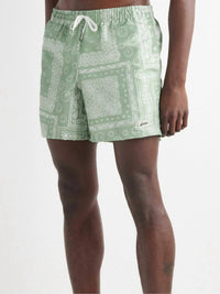 Bather - Paisley Lined Swim Trunks