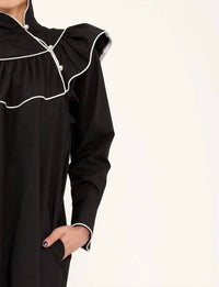 Batsheva - Racquel Dress - black - clothing - cotton