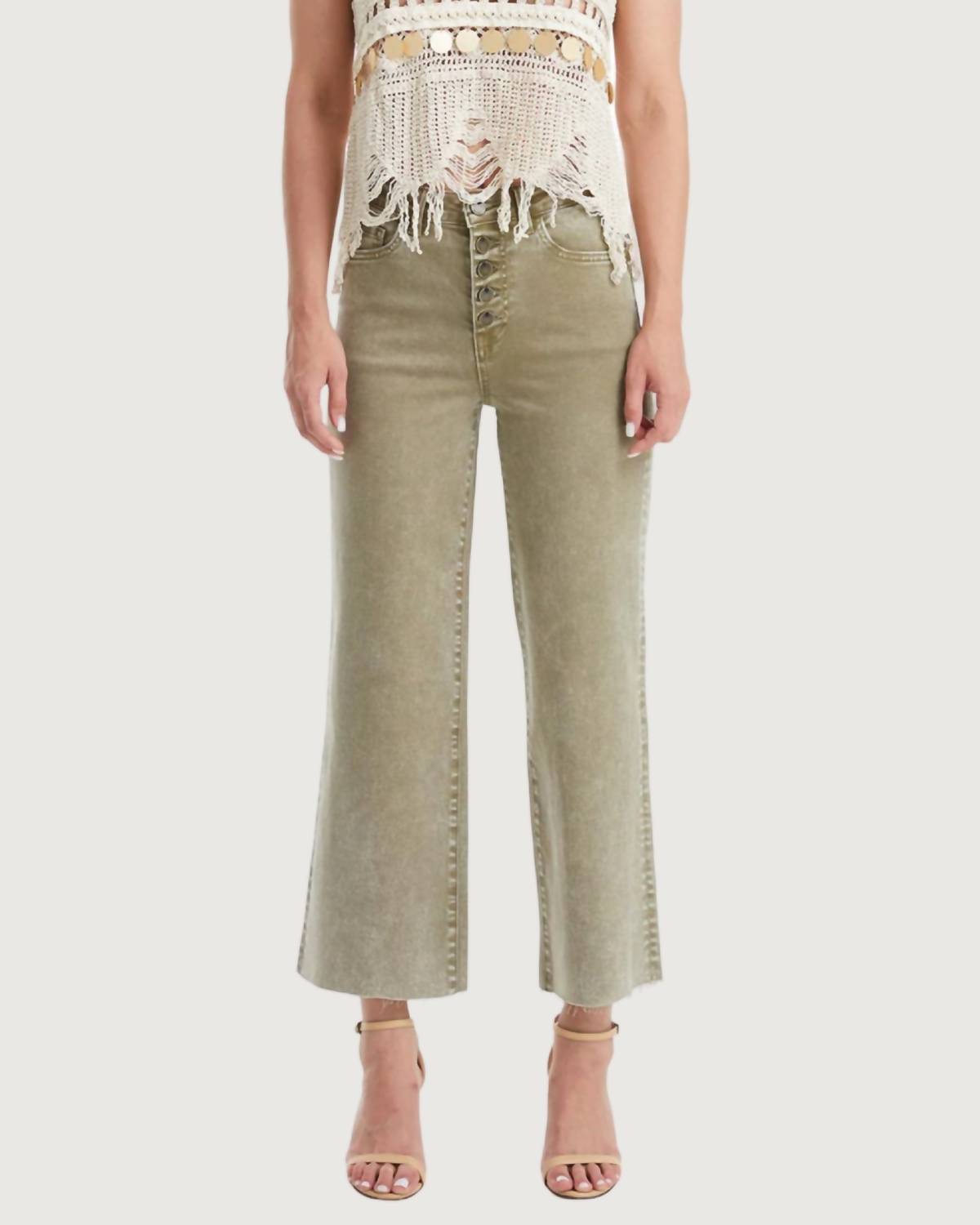 Bayeas - Jordan High Rise Wide Leg Denim Jeans