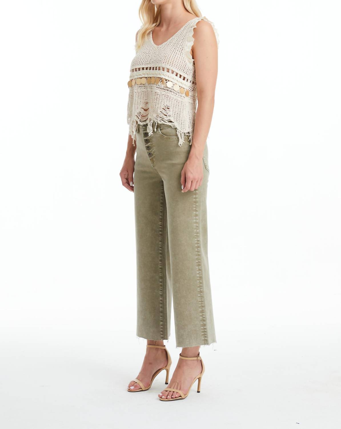 Bayeas - Jordan High Rise Wide Leg Denim Jeans