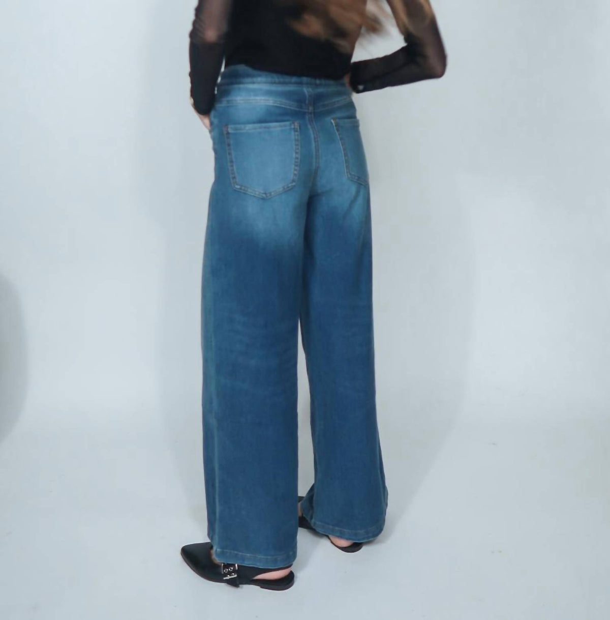 Bayeas - Wide-leg Denim Pants