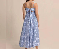 Southern Tide - Leighton Seersucker Tie Back Maxi Dress
