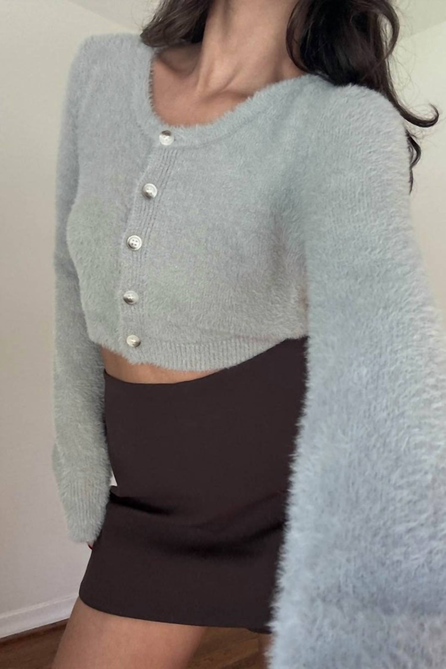 Salty - Knit Scoop Neck Cardigan