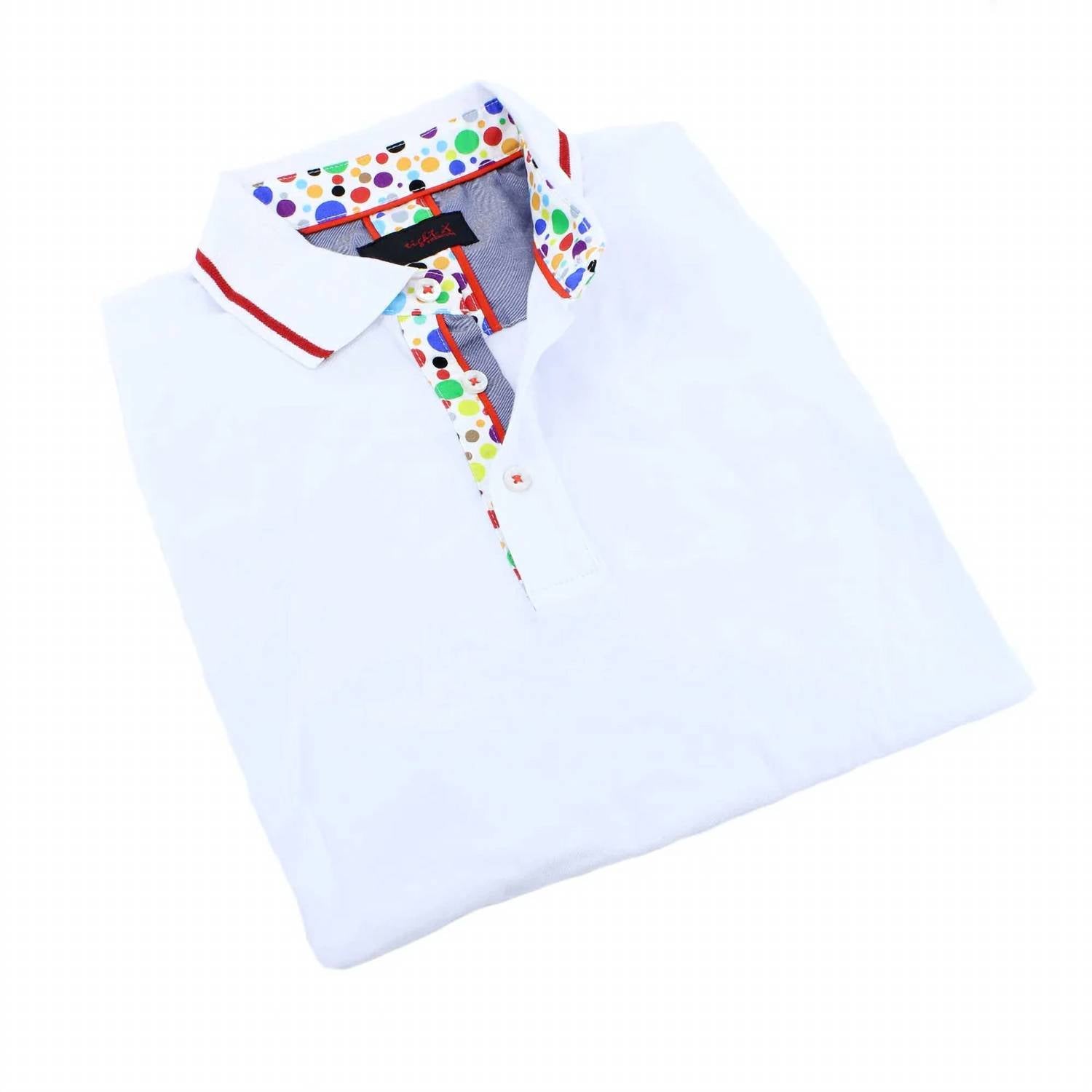 Eight X - Men's Polo Shirt With Colorful Trim