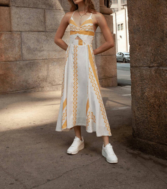 Guadalupe Design - Filomena Linen Midi Dress