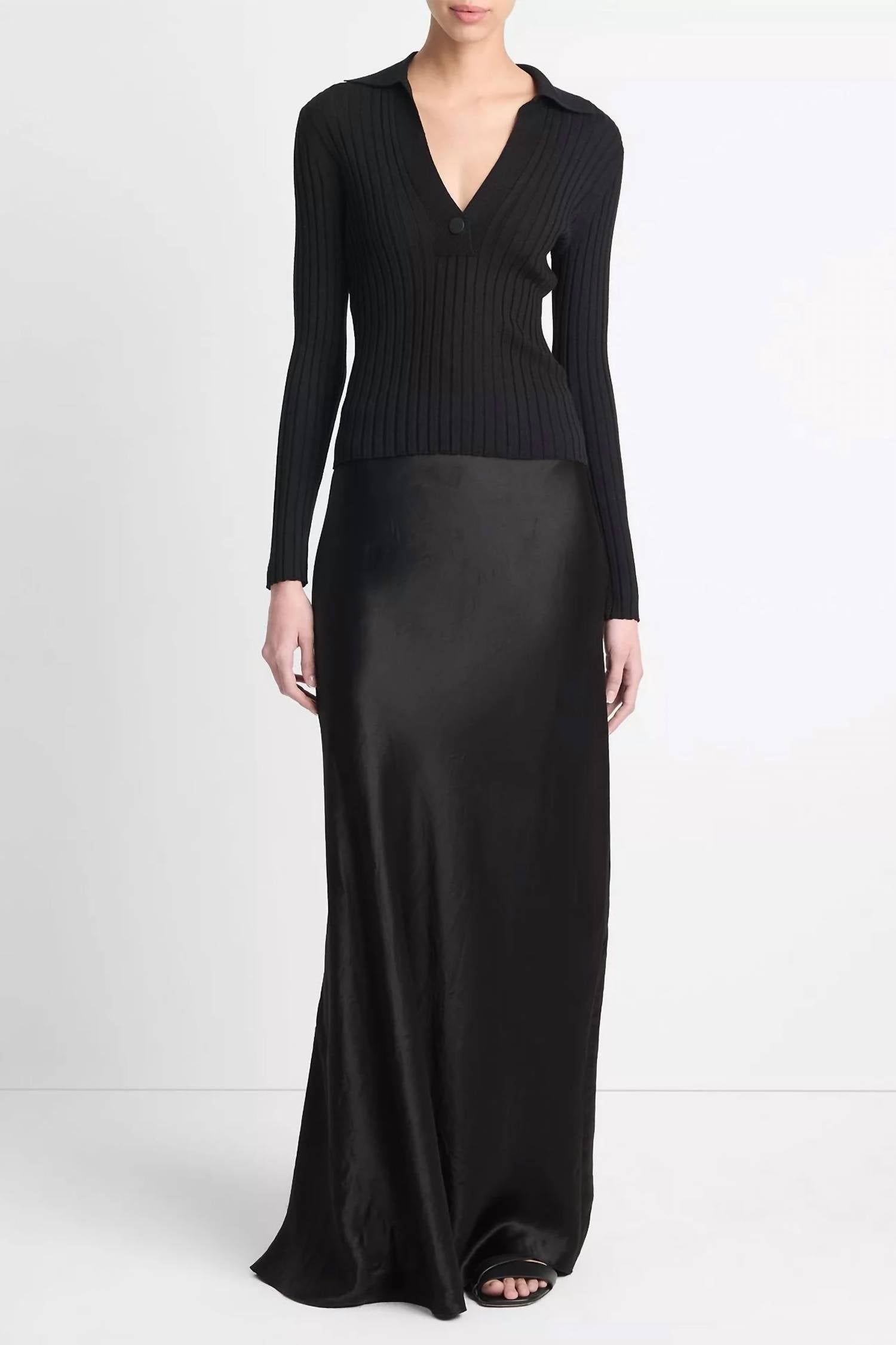 Vince - Satin Maxi Skirt