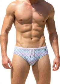 ALONG Mermaid Swim Brief in pink - men's swimwear