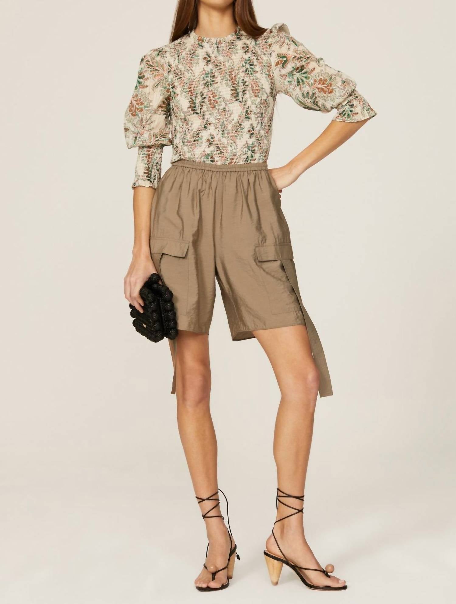 Veronica Beard - Kali Floral Smocked Top