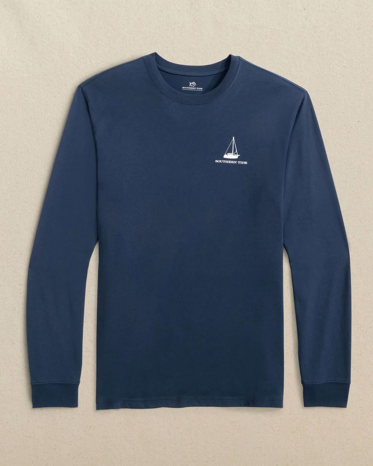 Southern Tide - Men's Sailboat Lights Long Sleeve T-shirt