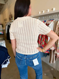 She + Sky - Phoenix Short-sleeve Sweater Top