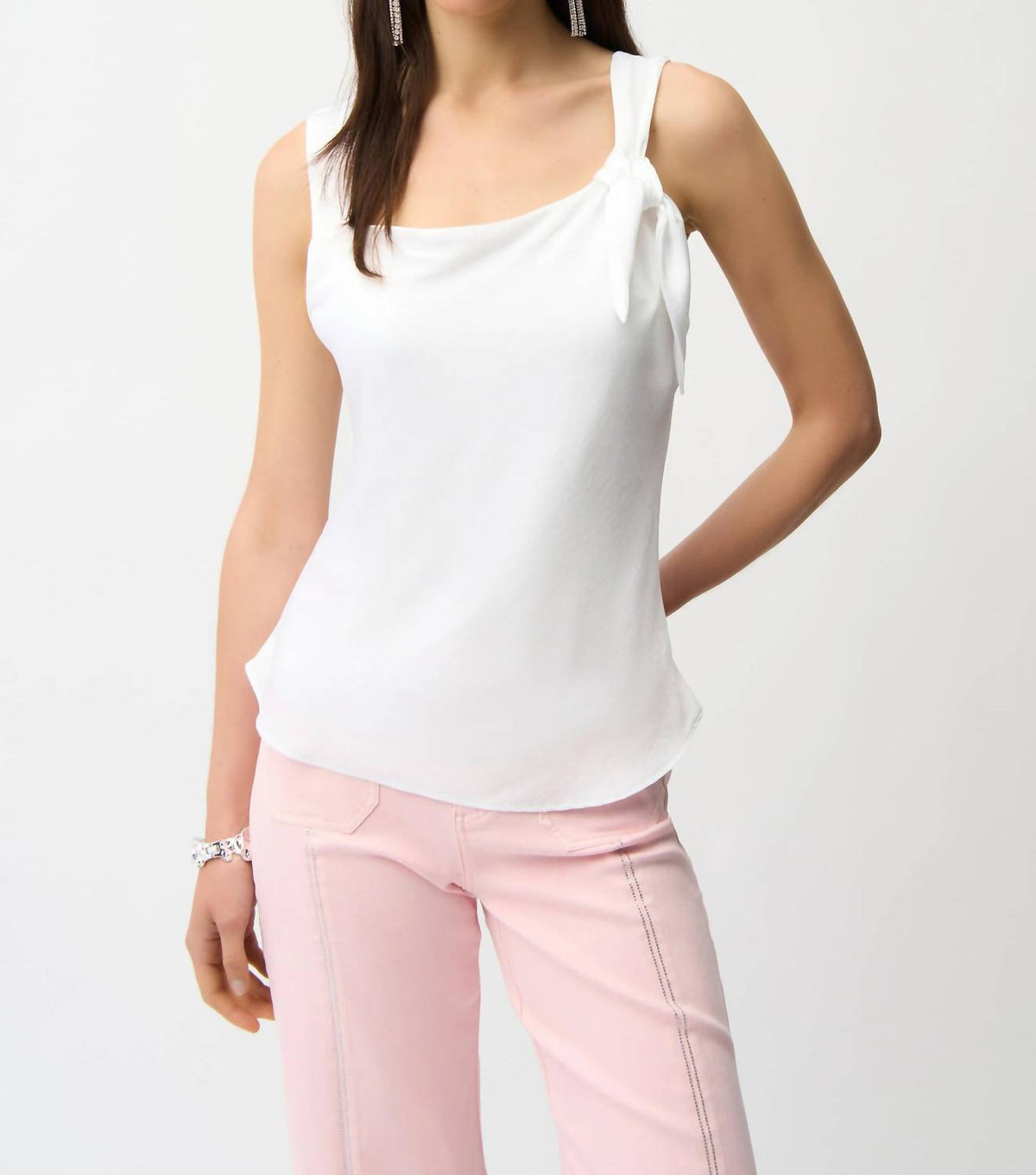 Joseph Ribkoff - Sleeveless Square Neck Pullover