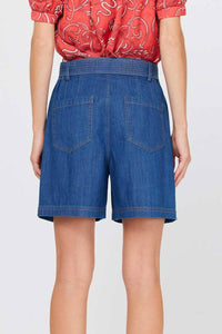 Current Air - Brenda Pleated Silhouette Denim Shorts