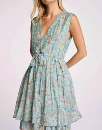 sundays Daphne Mini Dress in vintage floral - women's dress - detail view