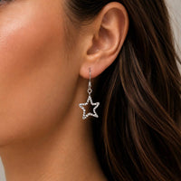 Gold & Honey - Stars & Swirls Dangle Earrings Set