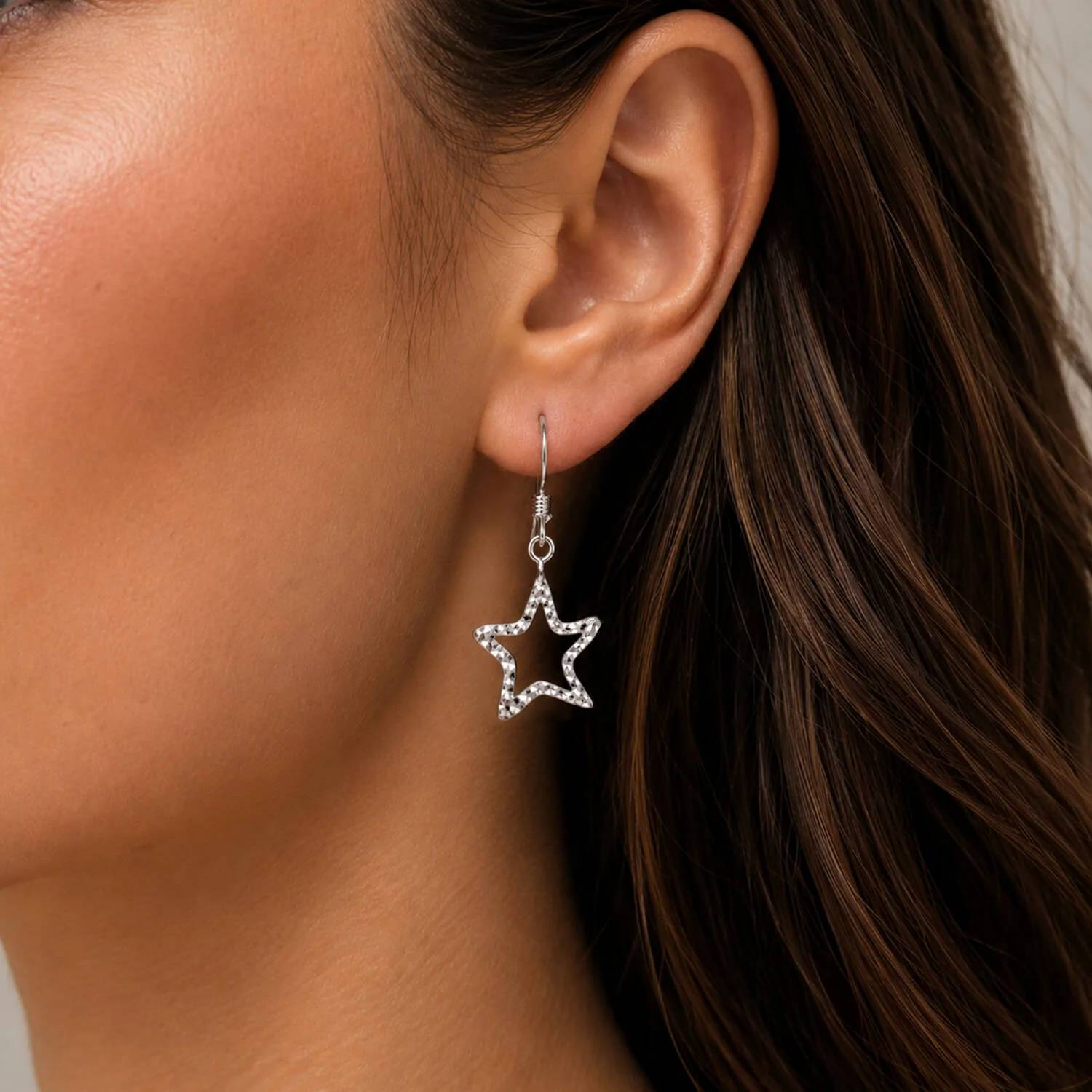 Gold & Honey - Stars & Swirls Dangle Earrings Set