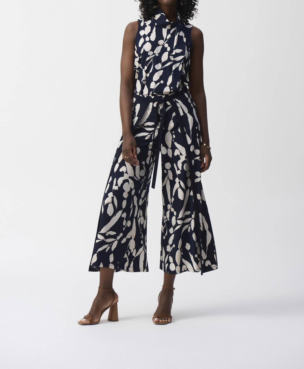 Joseph Ribkoff - Floral High-waisted Trousers