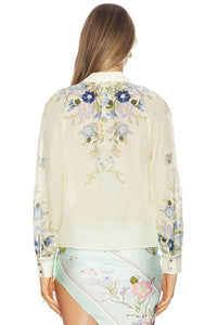 Self-Portrait - Floral Organza Blouse