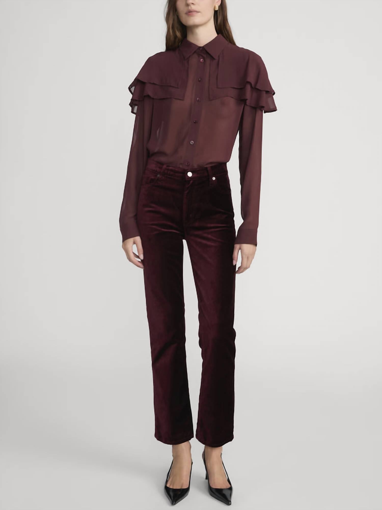 Frame - Silk Cape Blouse
